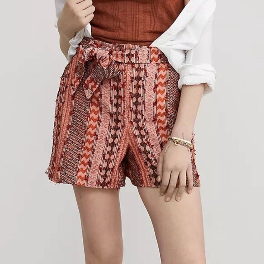 Anthropologie X Eva Franco Textured Shorts NWOT Size 2